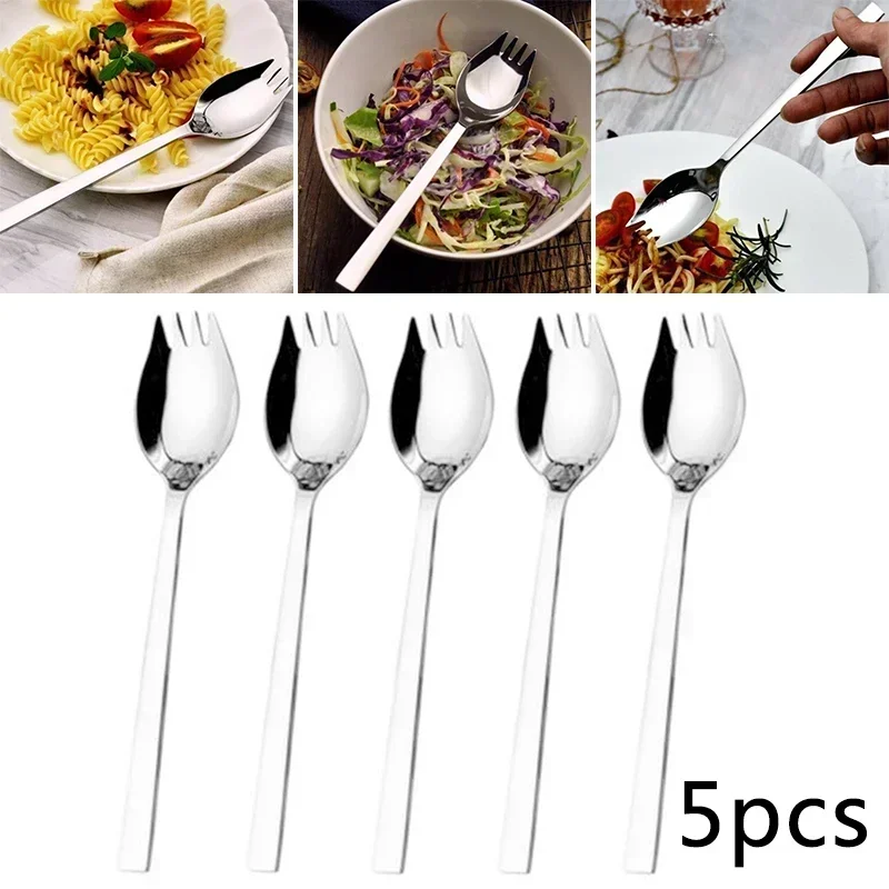 5pcs Spork Set Soup Spoon Tabl - огляд і ціна Camp Spork Set