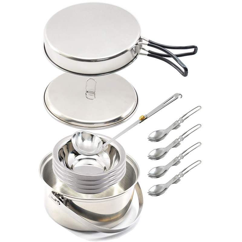 4P Stainless Steel Camping Coo - огляд і ціна Camp Spork Set