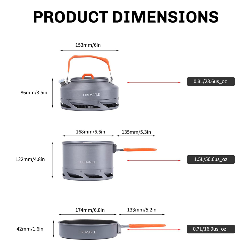 Fire Maple Camping Cookware Ut - огляд і ціна Camping Cooking Appliances