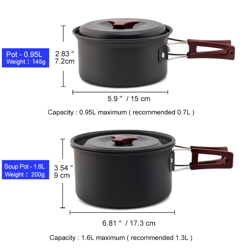 Widesea Camping Cookware Set O - огляд і ціна Camping Cooking All In One