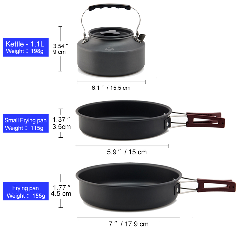 Widesea Camping Cookware Set O - огляд і ціна Camping Cooking All In One