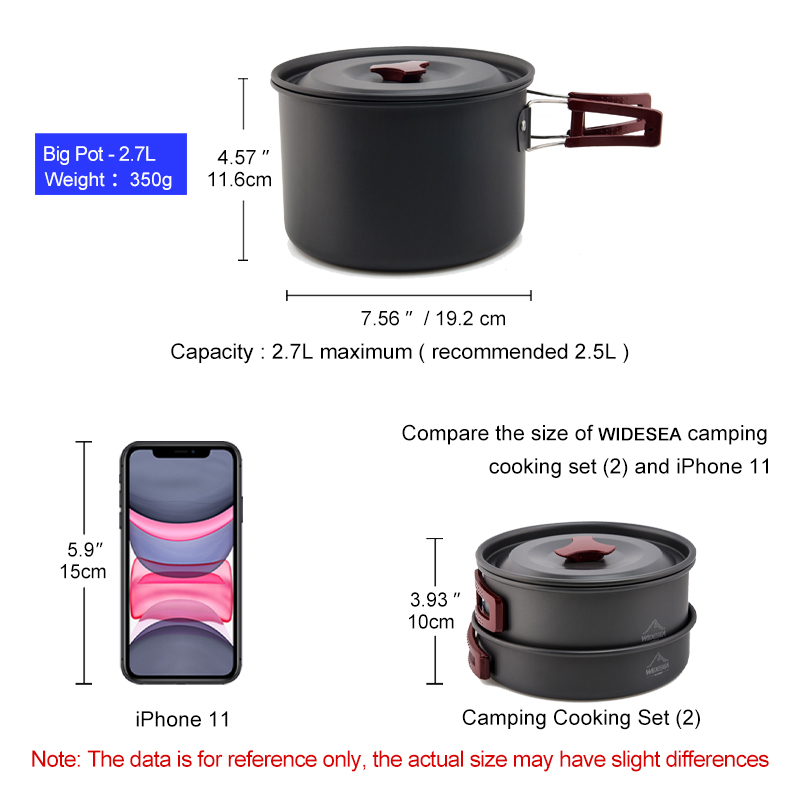 Widesea Camping Cookware Set O - огляд і ціна Camping Cooking All In One