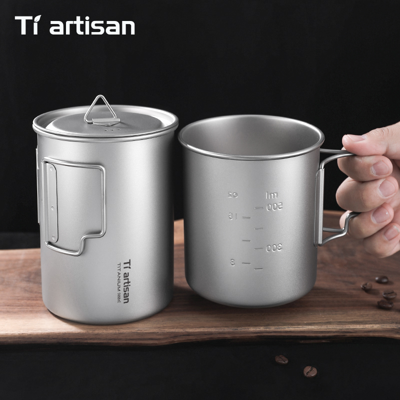 Tiartisan 750ml/ 900ml Titaniu - огляд і ціна Camping Cooking Mug