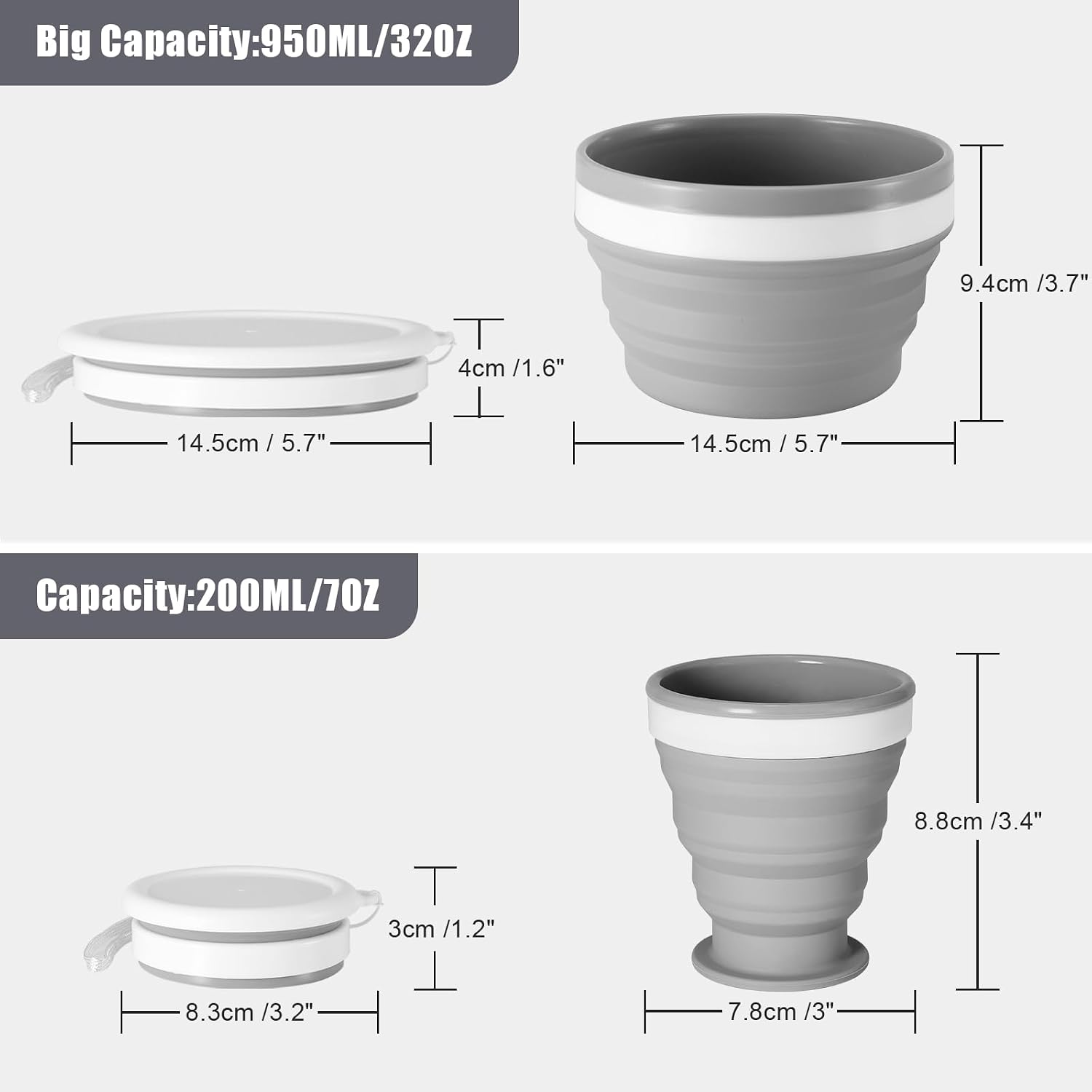 Collapsible Silicone Cup and B - огляд і ціна Camp Spork Set