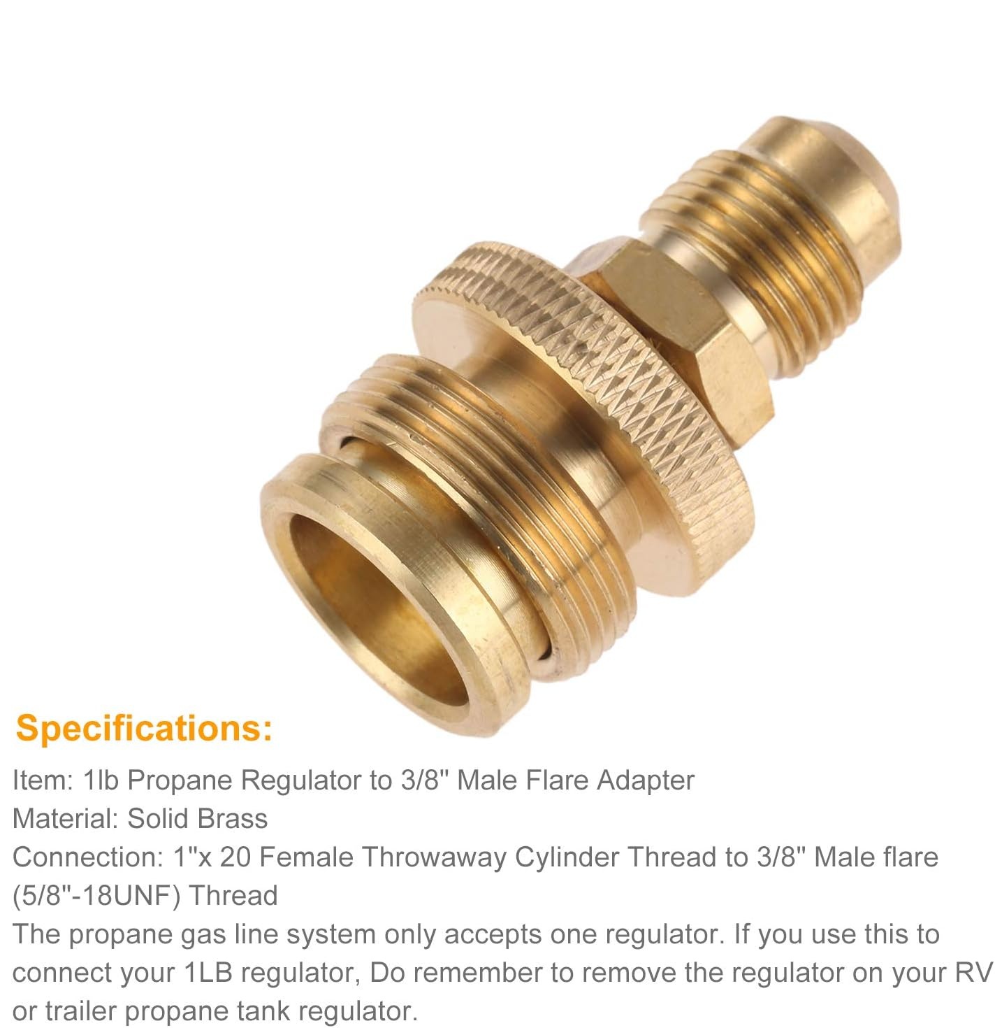 Solid Brass 1lb Propane Tank C - огляд і ціна Camping Cooking Propane