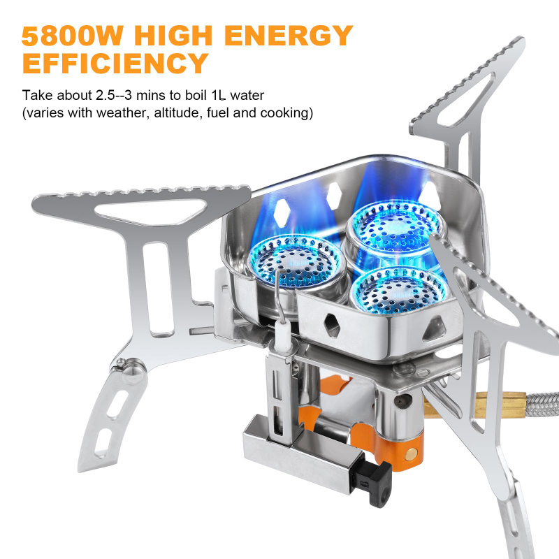 5800W High-Power Camping Gas S - огляд і ціна Camping Cooking Windshield